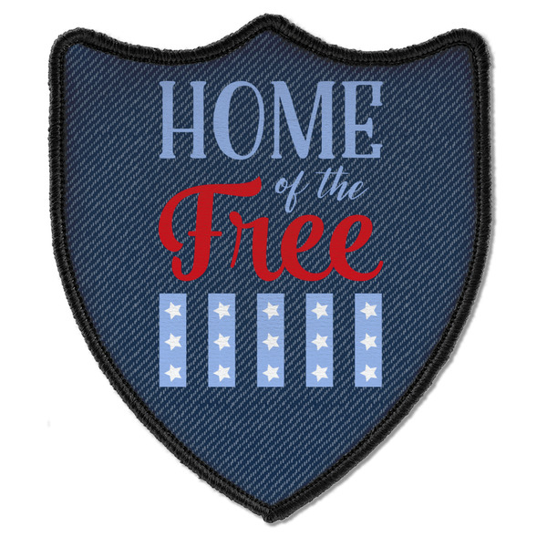 Custom American Quotes Iron On Shield Patch B