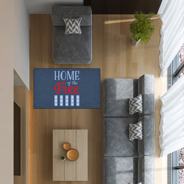 American Quotes 3'x5' Indoor Area Rugs - IN CONTEXT