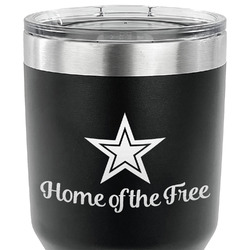 American Quotes 30 oz Stainless Steel Tumbler - Black - Double Sided