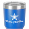 American Quotes 30 oz Stainless Steel Ringneck Tumbler - Blue - Close Up