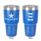 American Quotes 30 oz Stainless Steel Ringneck Tumbler - Blue - Double Sided - Front & Back
