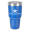 American Quotes 30 oz Stainless Steel Ringneck Tumbler - Blue - Front