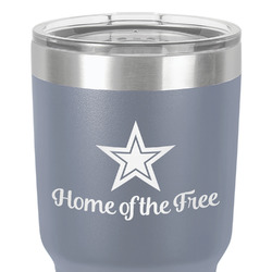 American Quotes 30 oz Stainless Steel Tumbler - Grey - Single-Sided