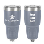 American Quotes 30 oz Stainless Steel Tumbler - Grey - Double-Sided