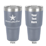 American Quotes 30 oz Stainless Steel Tumbler - Grey - Double-Sided