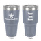 American Quotes 30 oz Stainless Steel Tumbler - Grey - Double-Sided