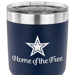 American Quotes 30 oz Stainless Steel Tumbler - Navy - Double Sided