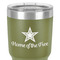 American Quotes 30 oz Stainless Steel Ringneck Tumbler - Olive - Close Up