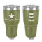 American Quotes 30 oz Stainless Steel Tumbler - Olive - Double-Sided