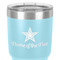 American Quotes 30 oz Stainless Steel Ringneck Tumbler - Teal - Close Up