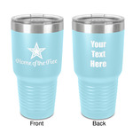 American Quotes 30 oz Stainless Steel Tumbler - Teal - Double-Sided