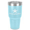 American Quotes 30 oz Stainless Steel Ringneck Tumbler - Teal - Front
