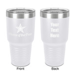 American Quotes 30 oz Stainless Steel Tumbler - White - Double-Sided