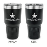 American Quotes 30 oz Stainless Steel Tumbler - Black - Double Sided