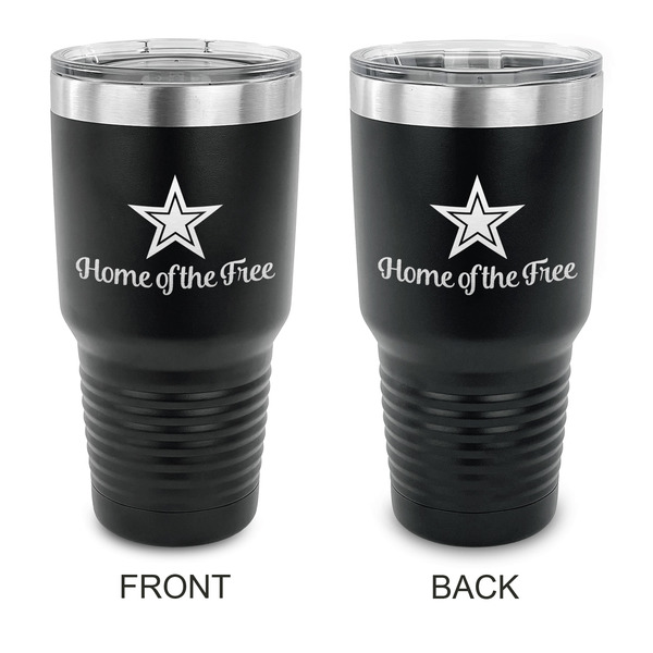 Custom American Quotes 30 oz Stainless Steel Tumbler - Black - Double Sided