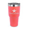 American Quotes 30 oz Stainless Steel Ringneck Tumblers - Coral - FRONT