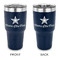 American Quotes 30 oz Stainless Steel Ringneck Tumblers - Navy - Double Sided - APPROVAL