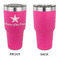 American Quotes 30 oz Stainless Steel Ringneck Tumblers - Pink - Single Sided - APPROVAL