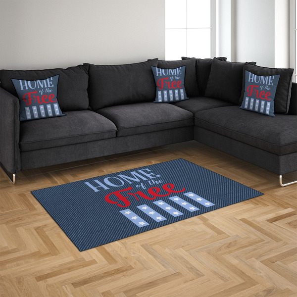 American Quotes 4'x6' Indoor Area Rugs - IN CONTEXT