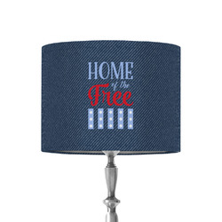 American Quotes 8" Drum Lamp Shade - Fabric
