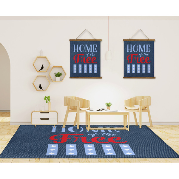 American Quotes 8'x10' Indoor Area Rugs - IN CONTEXT