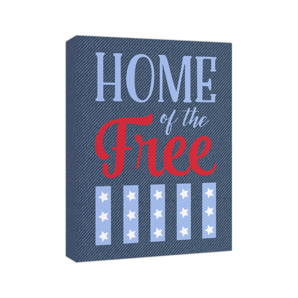 American Quotes 8x10 - Canvas Print - Angled View