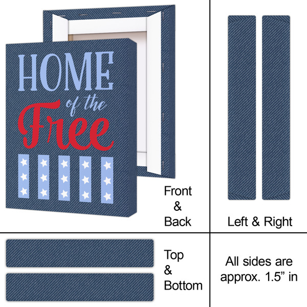 American Quotes 8x10 - Canvas Print - Approval