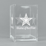 American Quotes Acrylic Pen Holder