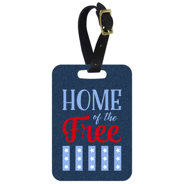 Custom American Quotes Metal Luggage Tag