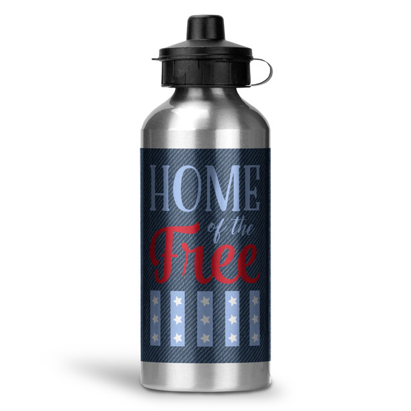 Custom American Quotes Water Bottle - Aluminum - 20 oz