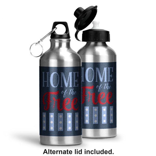 American Quotes Aluminum Water Bottle - Alternate lid options