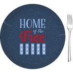 American Quotes 8" Glass Appetizer / Dessert Plates - Single or Set