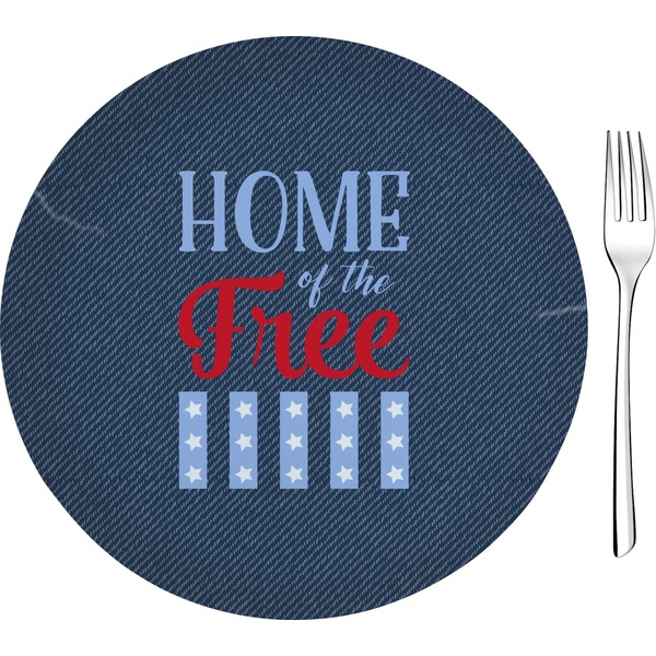 Custom American Quotes 8" Glass Appetizer / Dessert Plates - Single or Set