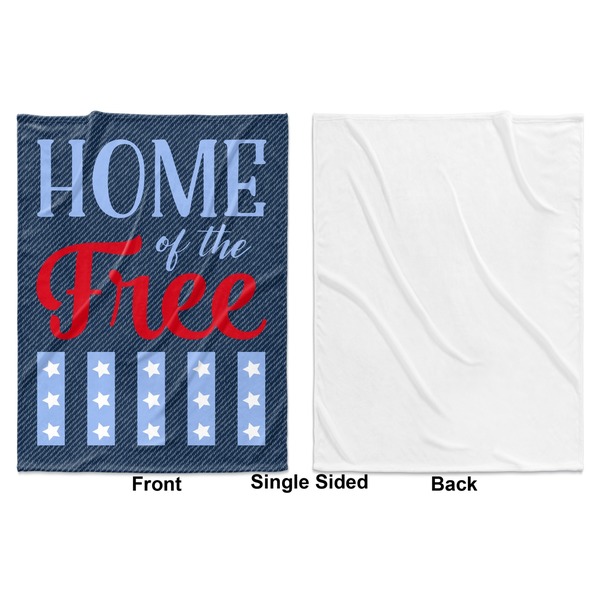 American Quotes Baby Blanket (Single Sided - Printed Front, White Back)