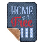 American Quotes Sherpa Baby Blanket - 30" x 40"