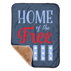 American Quotes Sherpa Baby Blanket - 30" x 40"