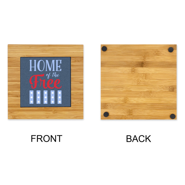 American Quotes Bamboo Trivet with 6" Tile - APPROVAL