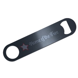 American Quotes Bar Bottle Opener - Silver