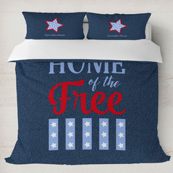 American Quotes Duvet Cover Set - King (Personalized)