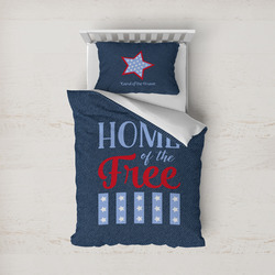 American Quotes Duvet Cover Set - Twin (Personalized)