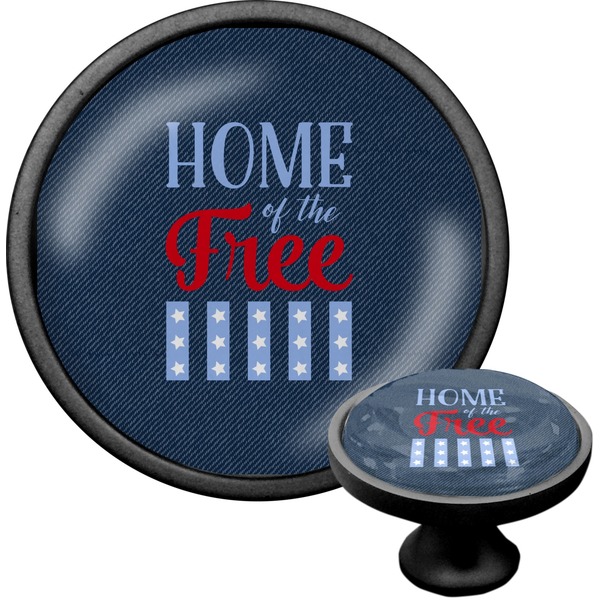 Custom American Quotes Cabinet Knob (Black)