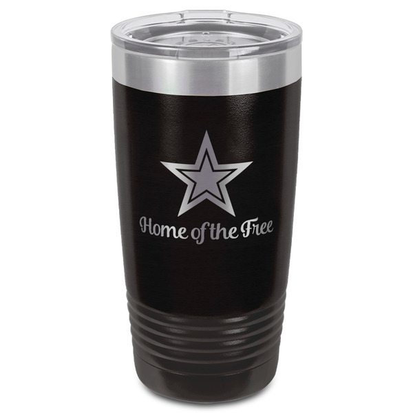 American Quotes Black Polar Camel Tumbler - 20oz - Front