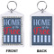 American Quotes Bling Keychain (Front + Back)
