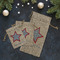 American Quotes Burlap Gift Bags - LIFESTYLE (Flat lay)