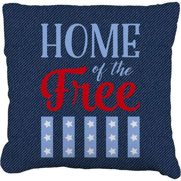 Custom American Quotes Faux-Linen Throw Pillow 20"