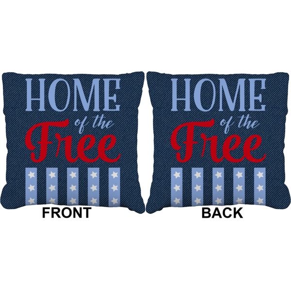 American Quotes Burlap Pillow Approval