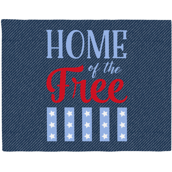 Custom American Quotes Woven Fabric Placemat - Twill