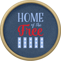 American Quotes Cabinet Knob - Gold