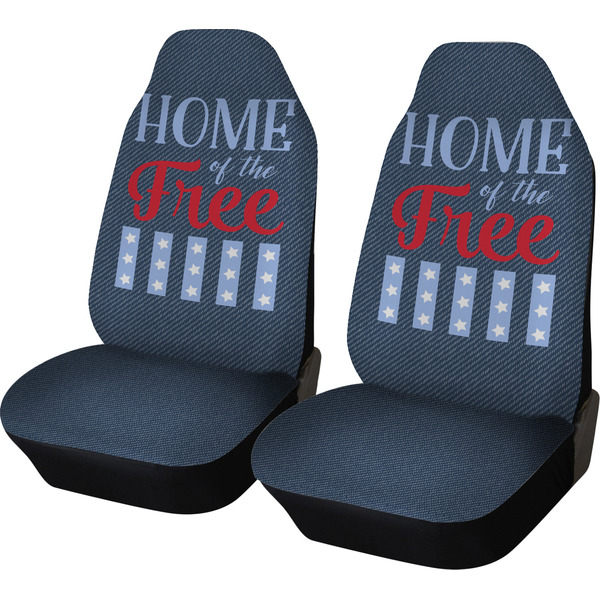 Custom American Quotes Car Seat Covers (Set of Two)