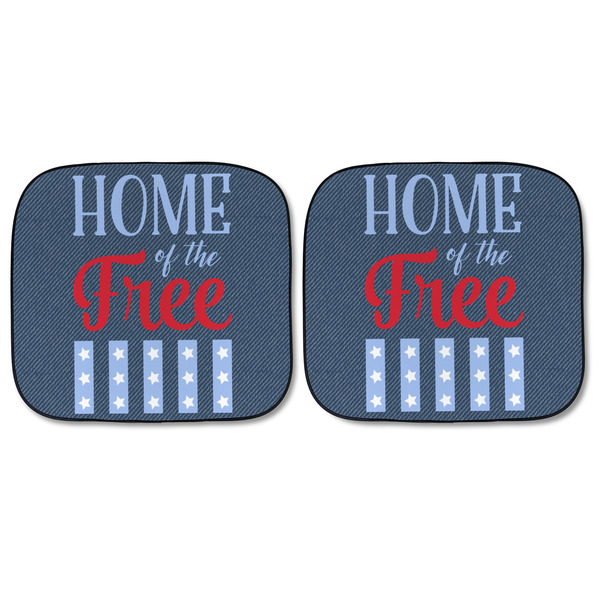 American Quotes Car Sun Shades - FRONT